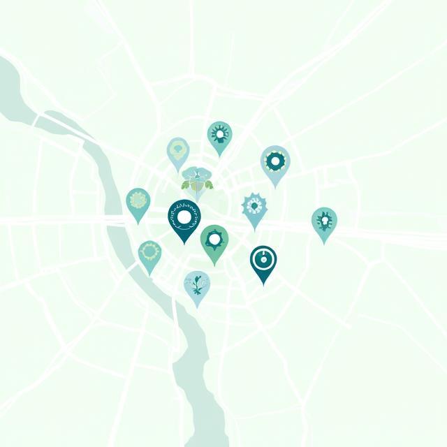 Mapa ubicando Garden Blooms en Barcelona